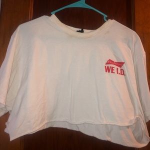 Budweiser crop top